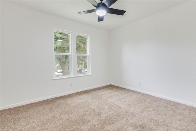 9606 Dallum Dr, Austin, TX 78753 - empty room featuring carpet flooring, a ceiling fan, and baseboards