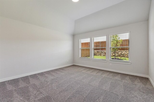 200 Hidalgo Ln, Elgin, TX 78621 - carpeted spare room with baseboards and vaulted ceiling