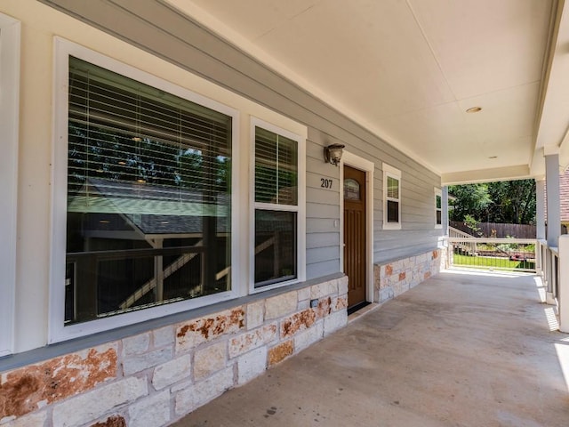 view of patio / terrace featuring a porch