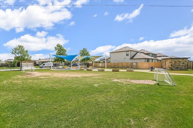 216 Xanadu Dr, Jarrell, TX 76537 - view of yard featuring a sport area