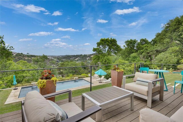 402 Buckeye Trl, West Lake Hills, TX 78746 - view of deck