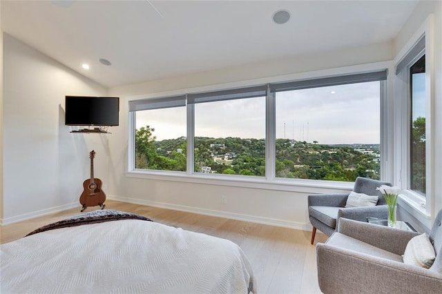 402 Buckeye Trl, West Lake Hills, TX 78746 - bedroom with wood finished floors, baseboards, and recessed lighting