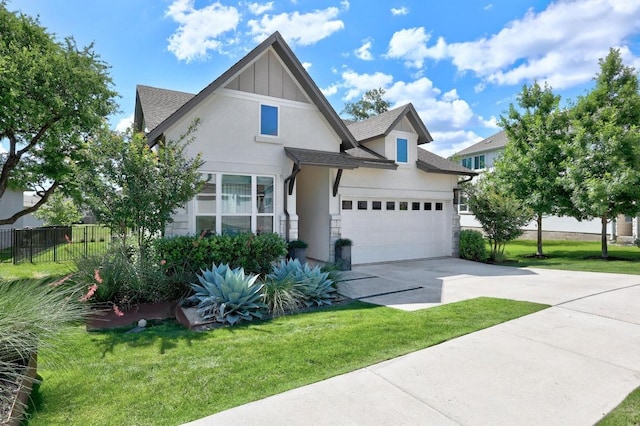 105 Monterey Oak Trl, Georgetown, TX 78628 - view of front of home with stucco siding, driveway, an attached garage, and roof with shingles