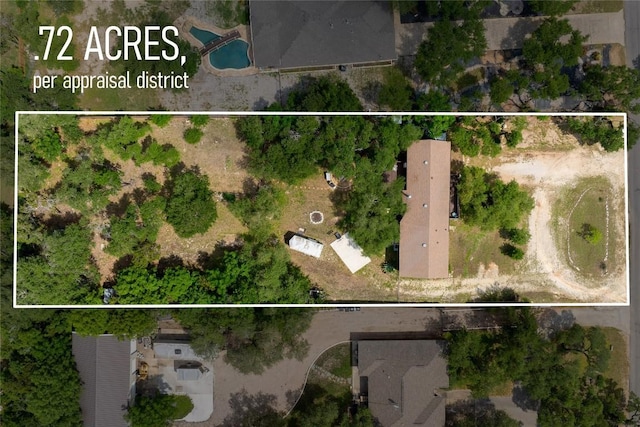 503 S Mustang Ave, Cedar Park, TX 78613 - aerial overview of property's location featuring property parcel outlined