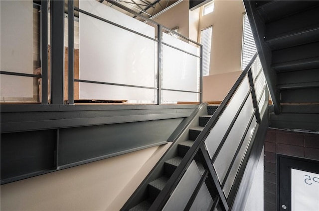 view of stairway