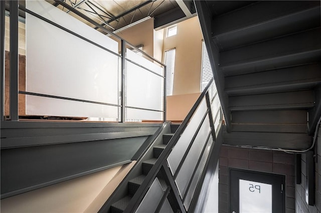 view of stairway