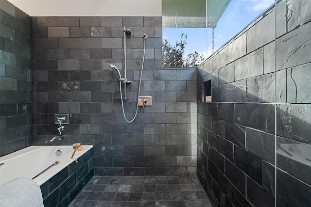 5804 Kaelan Cv, Austin, TX 78730 - full bath featuring tiled shower and tiled tub
