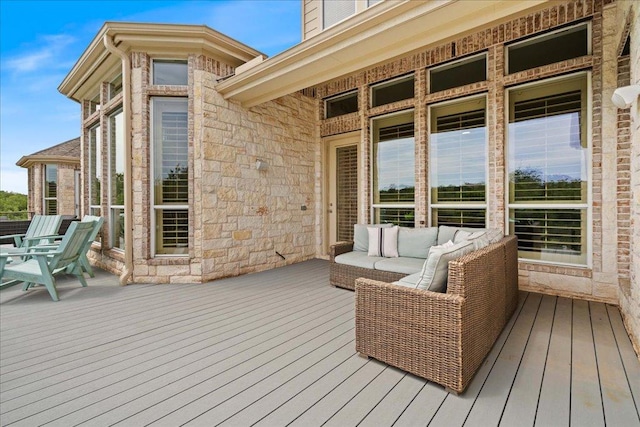 209 Steamboat Xing, Dripping Springs, TX 78620 - wooden deck featuring an outdoor living space
