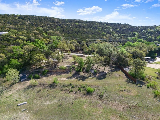 13451 Bullick Hollow Rd, Austin, TX 78726 - aerial overview of property's location with a heavily wooded area