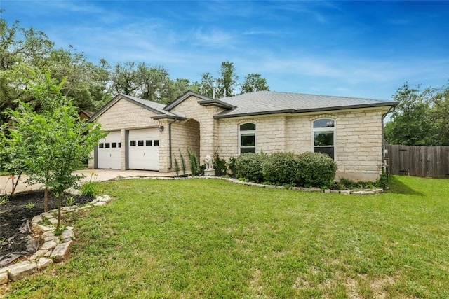 1603 Country Squire Dr, Cedar Park, TX 78613 - french provincial home featuring stone siding, a garage, concrete driveway, and a shingled roof