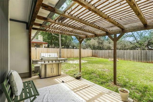 1603 Country Squire Dr, Cedar Park, TX 78613 - view of patio featuring a pergola and area for grilling