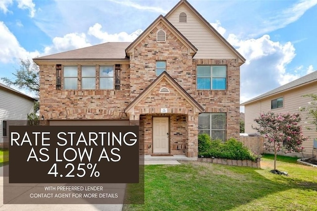 227 Woodlake Dr, Georgetown, TX 78633 - view of front of house with brick siding