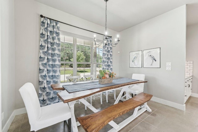 795 Van Bibber Rd, Salado, TX 76571 - dining room with a chandelier and baseboards