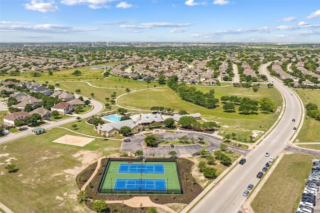 aerial perspective of suburban area