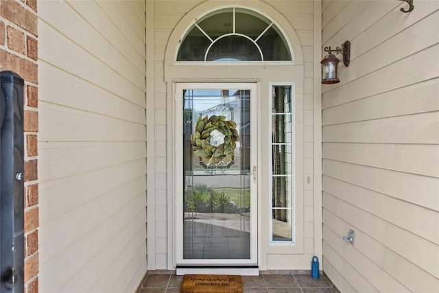 view of exterior entry