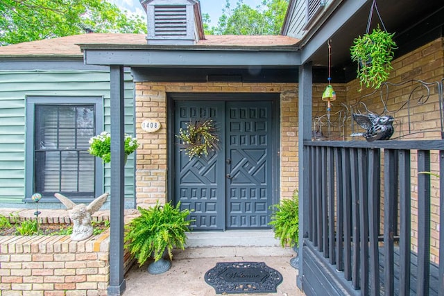 1408 W Clark St, Bartlett, TX 76511 - entrance to property with brick siding and a shingled roof