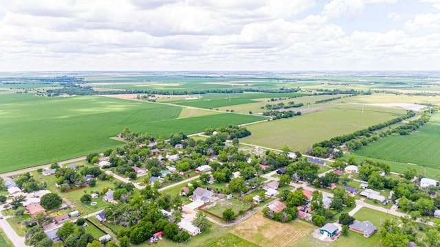1408 W Clark St, Bartlett, TX 76511 - aerial view of property's location with rural landscape and rows of crops