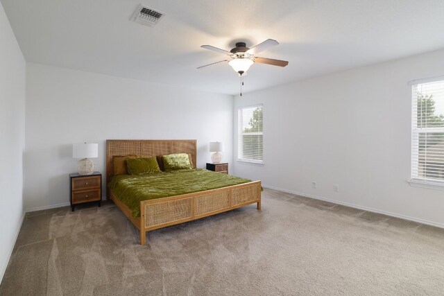 8716 Panadero Dr, Austin, TX 78747 - bedroom with carpet floors and a ceiling fan