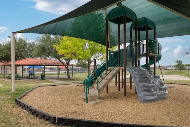 8716 Panadero Dr, Austin, TX 78747 - community jungle gym with a gazebo and a lawn