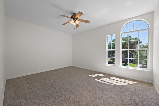 1532 Lorson Loop, Round Rock, TX 78665 - carpeted empty room with ceiling fan and baseboards