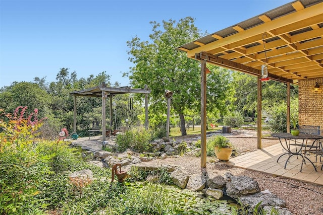 view of yard featuring a patio area