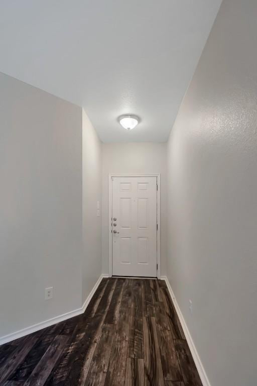 232 Housefinch Loop, Leander, TX 78641 - entryway featuring dark wood-type flooring and baseboards