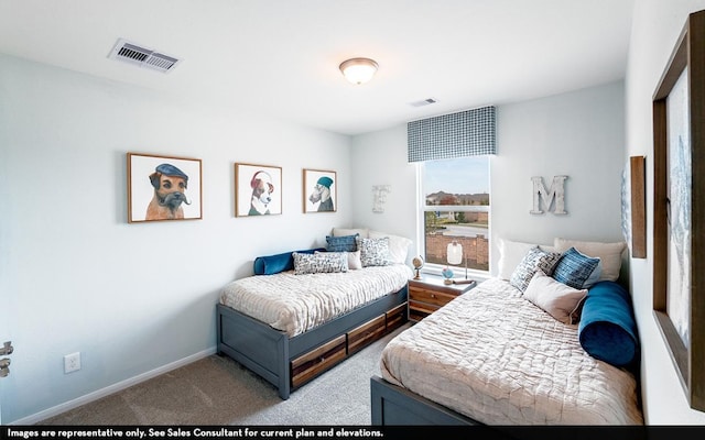 200 Hollister Dr, Liberty Hill, TX 78642 - carpeted bedroom with baseboards