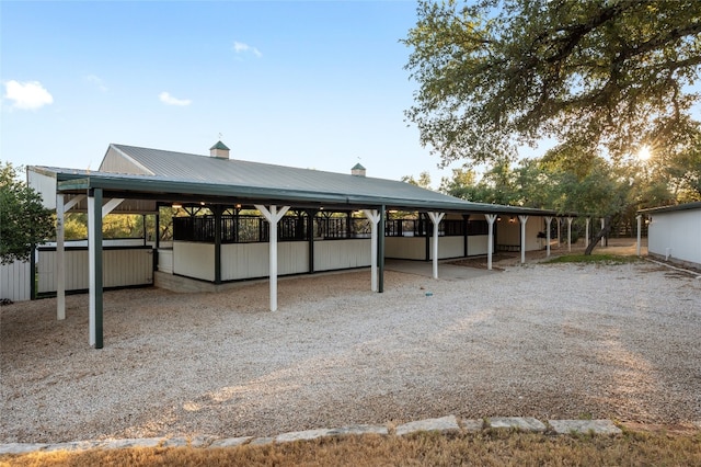19905 Hamilton Pool Rd, Dripping Springs, TX 78620 - view of horse barn