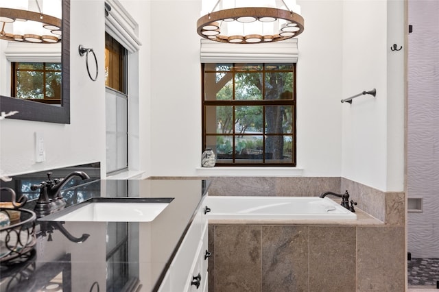 19905 Hamilton Pool Rd, Dripping Springs, TX 78620 - bathroom featuring a bath and vanity