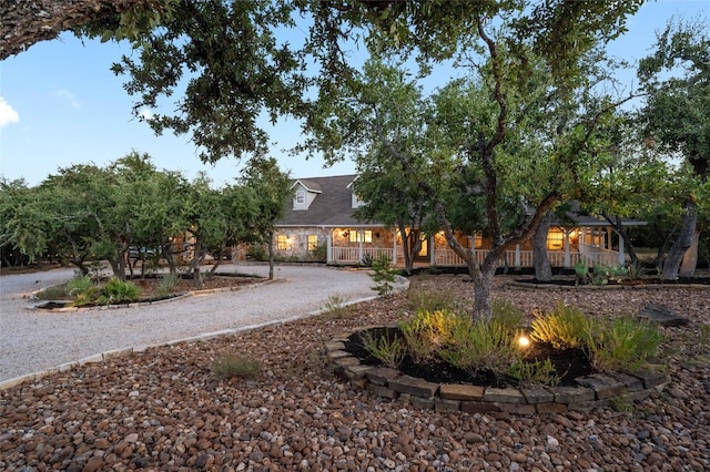 19905 Hamilton Pool Rd, Dripping Springs, TX 78620 - view of front of home with a porch