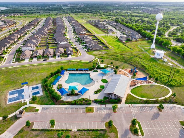 143 Dogvane Cir, Kyle, TX 78640 - drone / aerial view of a pool area