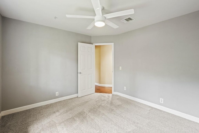 3701 Clendenin Ct, Austin, TX 78732 - carpeted spare room featuring ceiling fan and baseboards