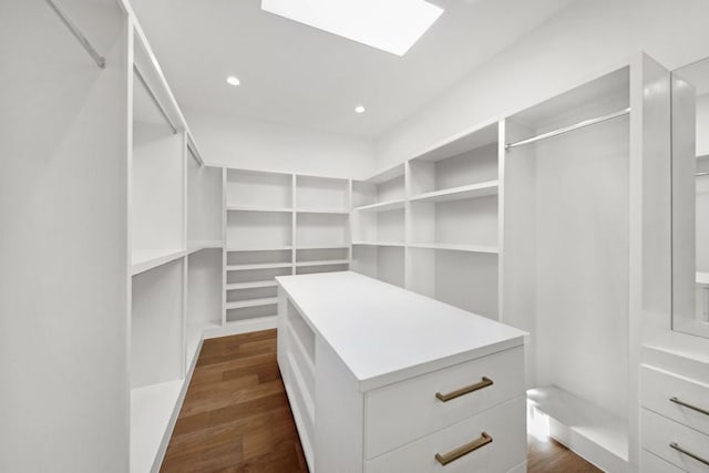 1800 Bay Hill Dr, Austin, TX 78746 - walk in closet featuring dark wood-style flooring