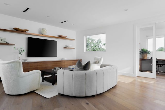 1800 Bay Hill Dr, Austin, TX 78746 - living area with wood finished floors