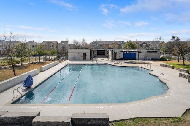 3109 Sorin St, Austin, TX 78723 - community pool featuring a residential view, a patio, and fence