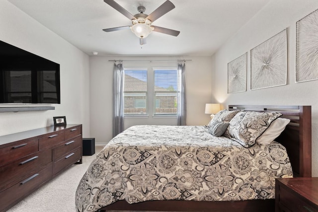 537 Appalachian Trl, Leander, TX 78641 - bedroom with light colored carpet and ceiling fan