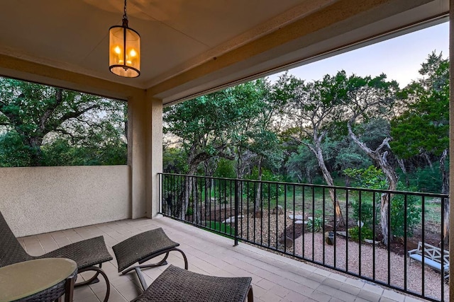 2516 Arion Cir, Austin, TX 78730 - wooden terrace featuring view of wooded area