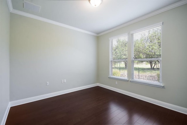 111 Bear Creek Ln, Georgetown, TX 78633 - unfurnished room featuring dark wood-type flooring and crown molding