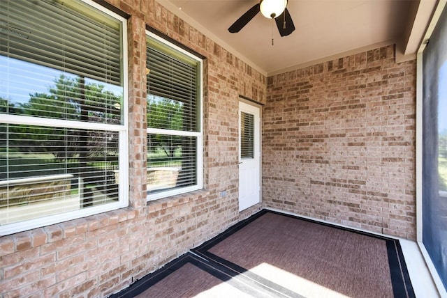 111 Bear Creek Ln, Georgetown, TX 78633 - view of patio with a ceiling fan