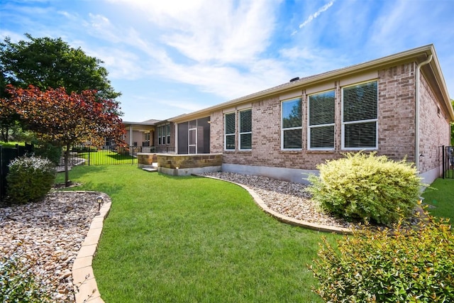 111 Bear Creek Ln, Georgetown, TX 78633 - back of property featuring brick siding