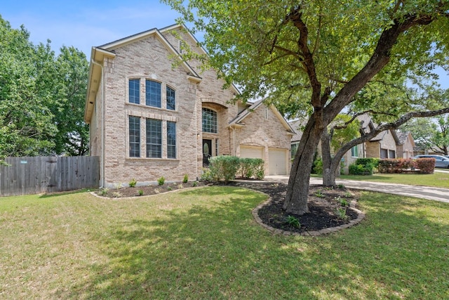 9013 Lantana Way, Austin, TX 78749 - traditional-style home featuring brick siding, concrete driveway, and a garage