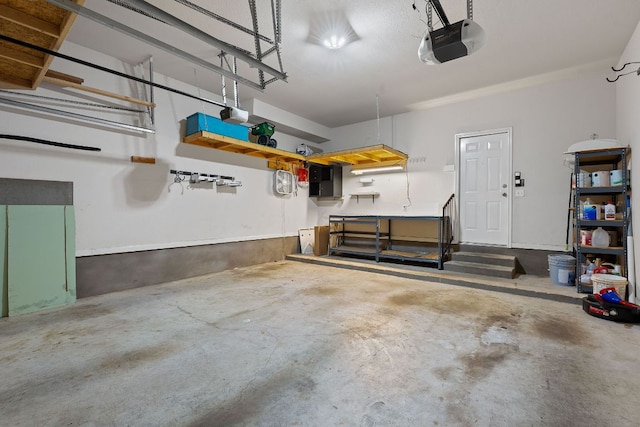 9013 Lantana Way, Austin, TX 78749 - garage with a garage door opener and electric panel