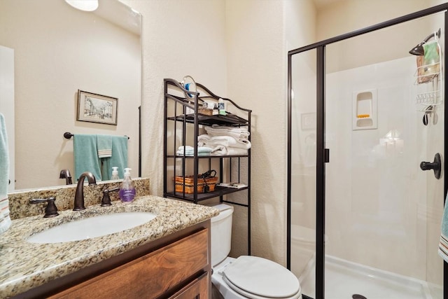 4332 Teravista Club Dr Unit 69, Round Rock, TX 78665 - full bath featuring toilet, a shower stall, and vanity