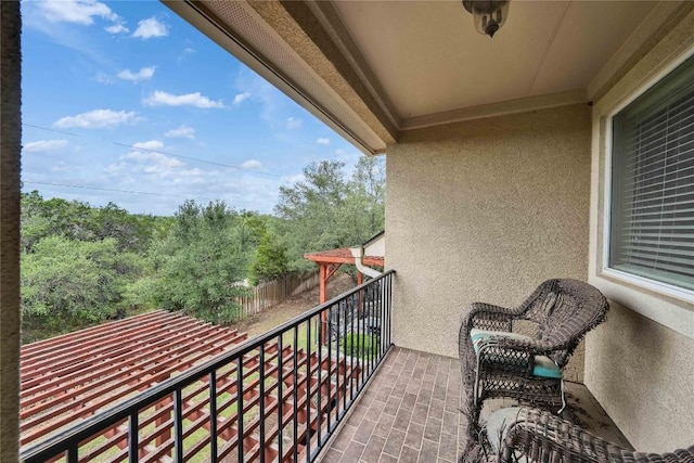 view of balcony