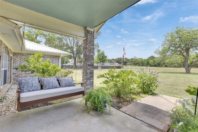 240 2 Mile Ln, Smithville, TX 78957 - view of patio featuring outdoor lounge area
