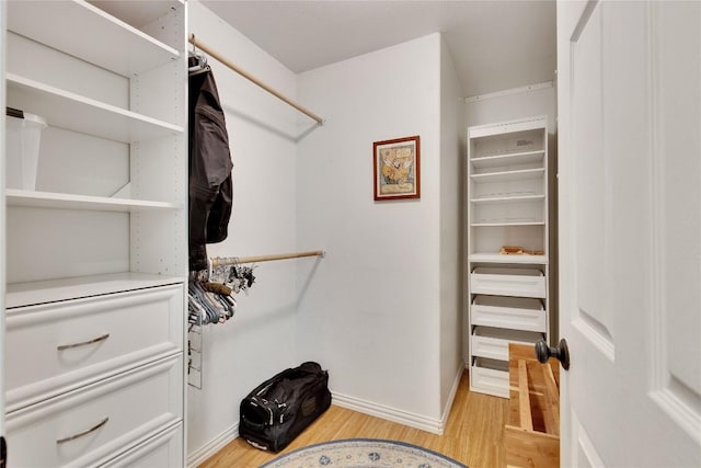 240 2 Mile Ln, Smithville, TX 78957 - spacious closet featuring light wood-type flooring