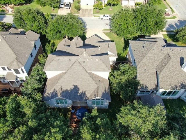 aerial view of residential area