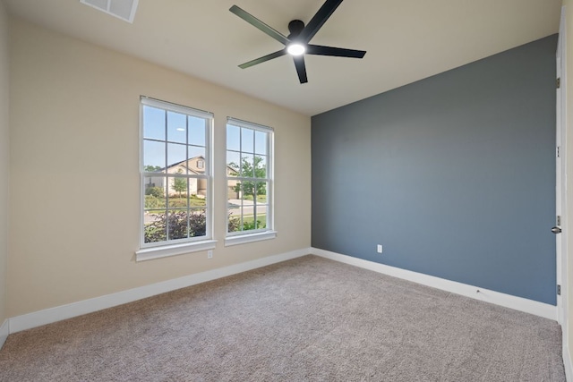 159 Nodena Dr, Dripping Springs, TX 78620 - carpeted empty room with ceiling fan and baseboards