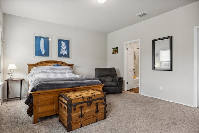 1413 Coffee Tree Dr, New Braunfels, TX 78130 - carpeted bedroom with baseboards and ensuite bathroom