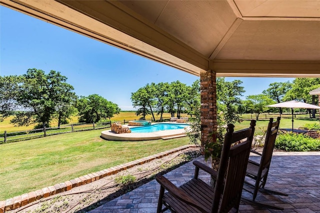 17270 Fm 112, Thrall, TX 76578 - view of patio with an outdoor pool, a gazebo, and a jacuzzi